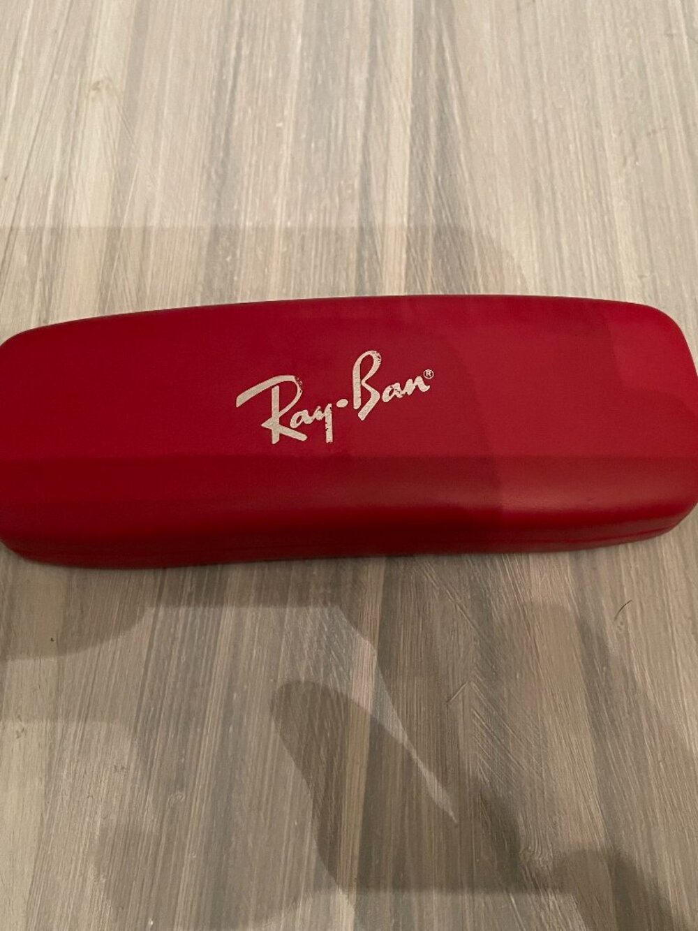 Ray Ban Red Eyeglass Case